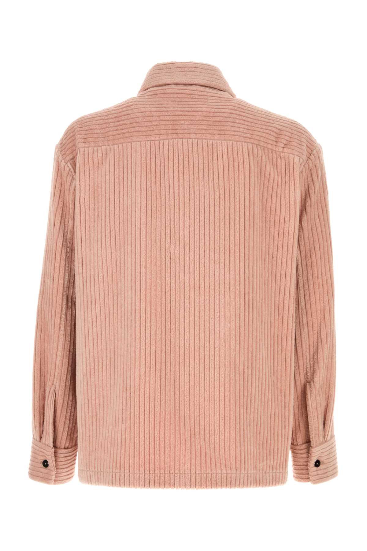 Pink Corduroy Shirt Morganite Cotone - Fodera: Viscosa Camicie