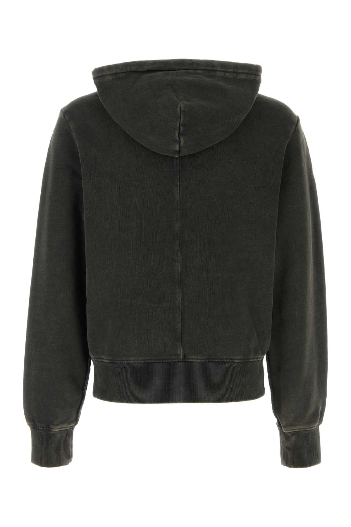 Slate Cotton Sweatshirt Washedblack Exterior: Felpe