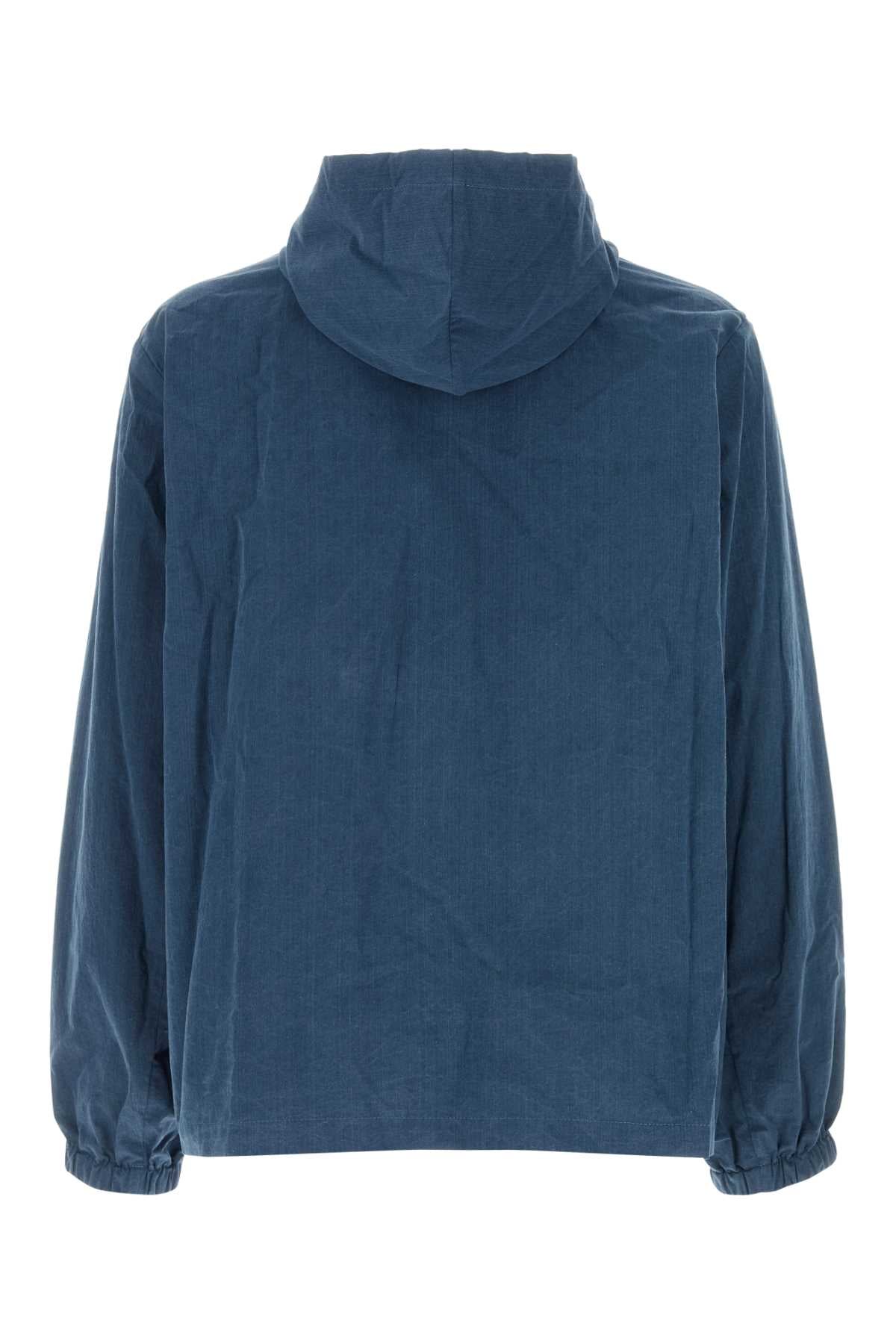 Air Force Blue Cotton Jacket Skyblue Exterior: Giubbini