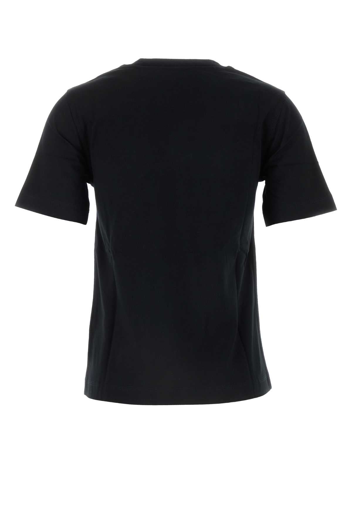Black Cotton T-Shirt Coal Exterior