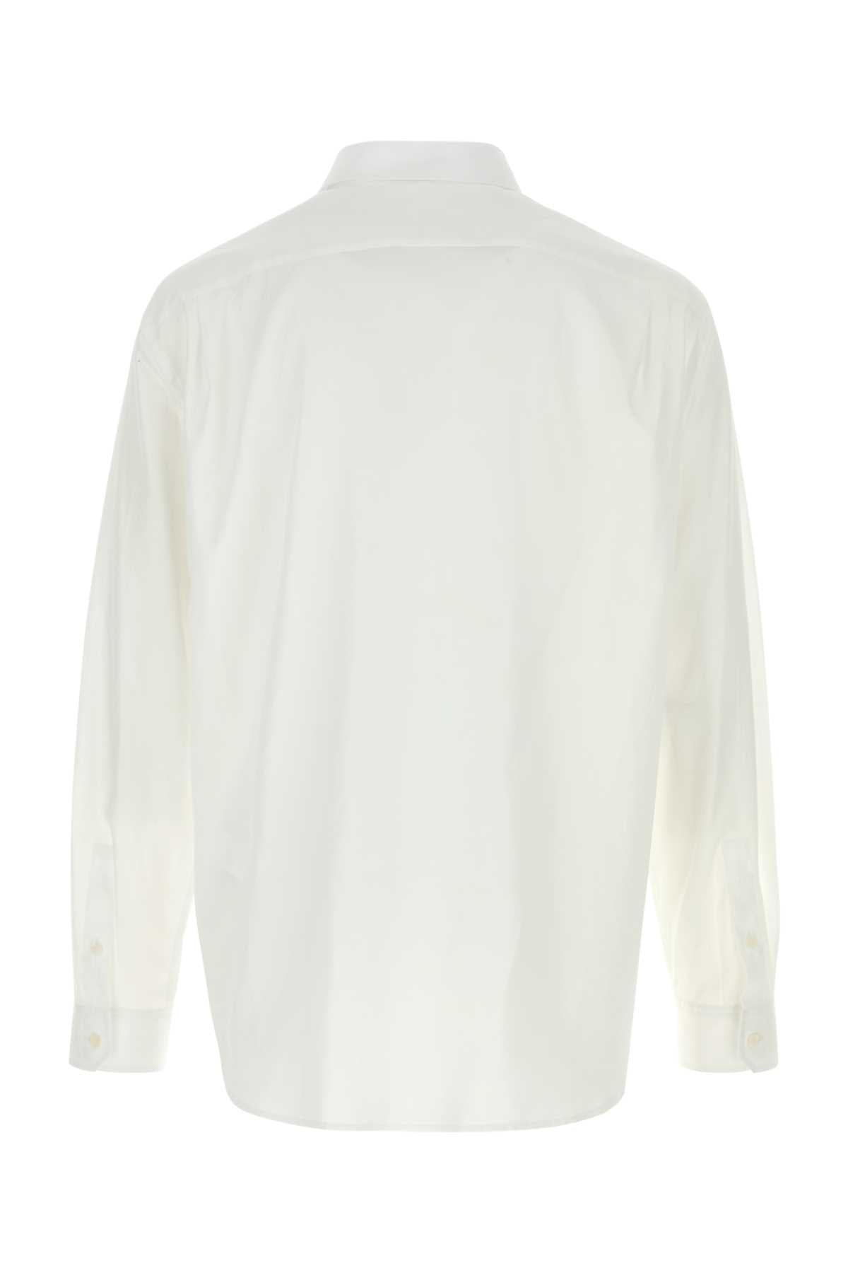 White Poplin Shirt Exterior: Cotton Camicie