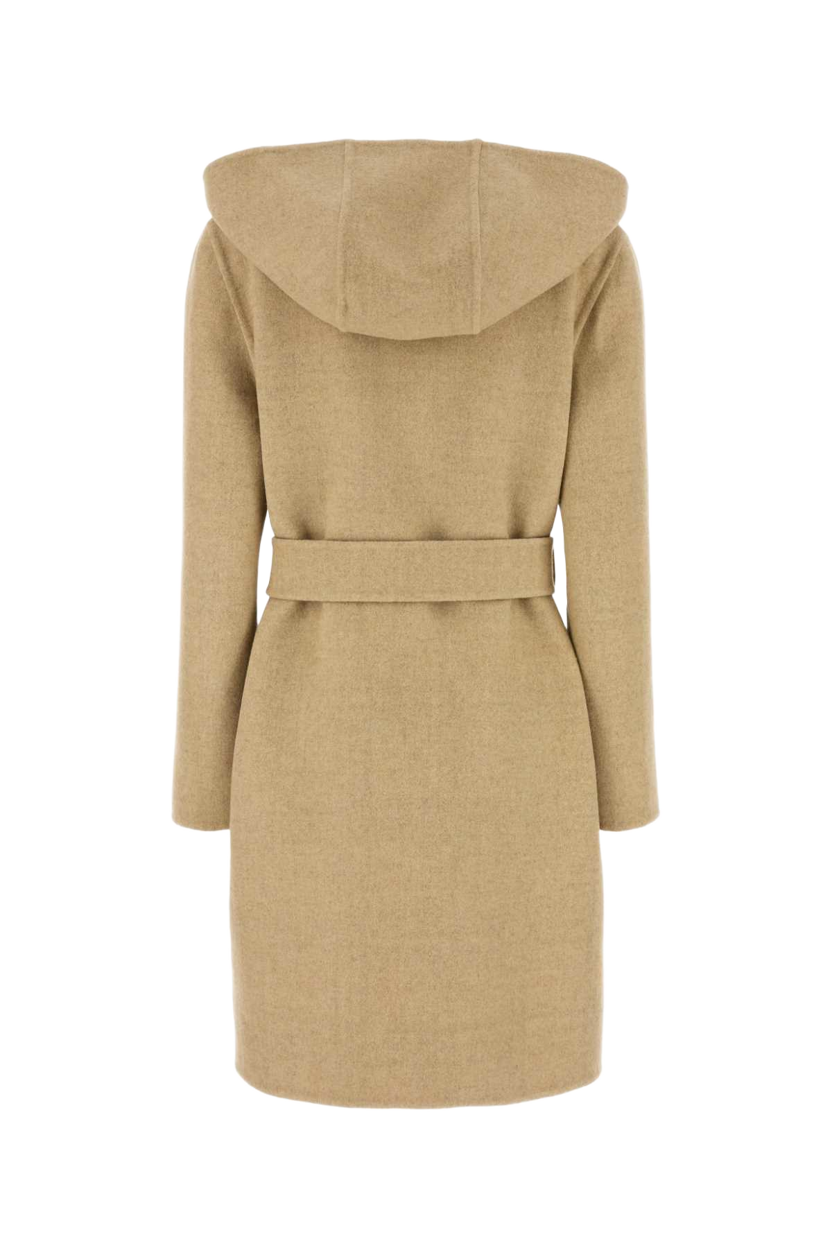 Beige Wool Reversible Coat Sandipcheck Exterior: Cappotti