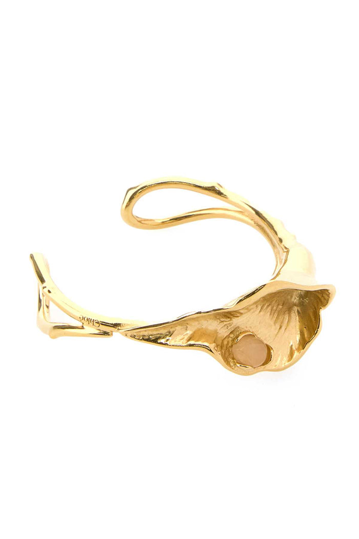 Gold Metal Chloã© Flower Soul Bracelet Goldandpink Bracciali