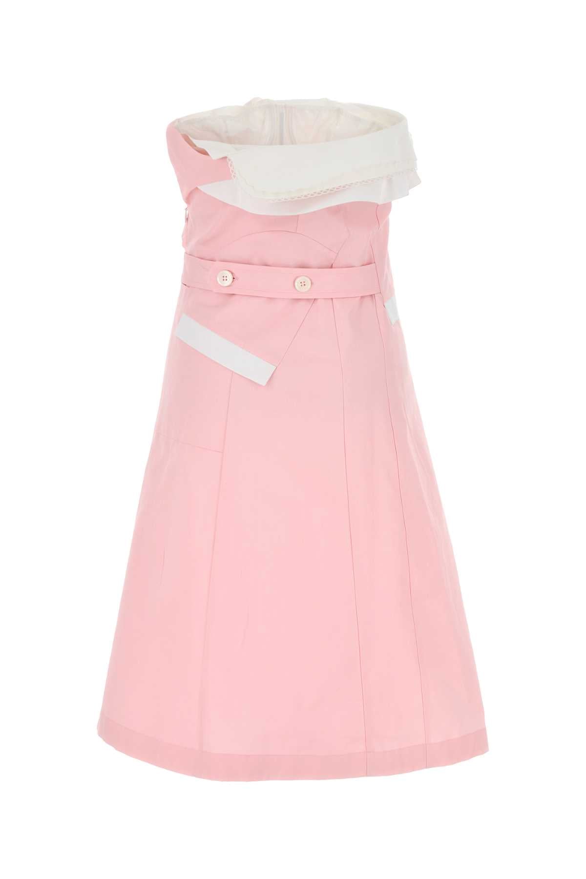 Pink Poplin Dress Alabastro Abiti