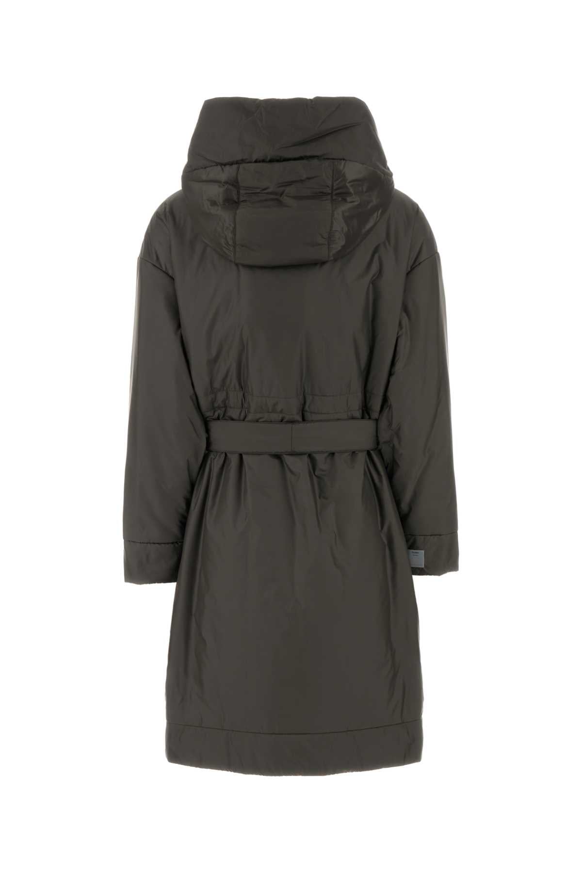 Charcoal Polyester Dioniso Padded Jacket Grigio Scuro Giubbini