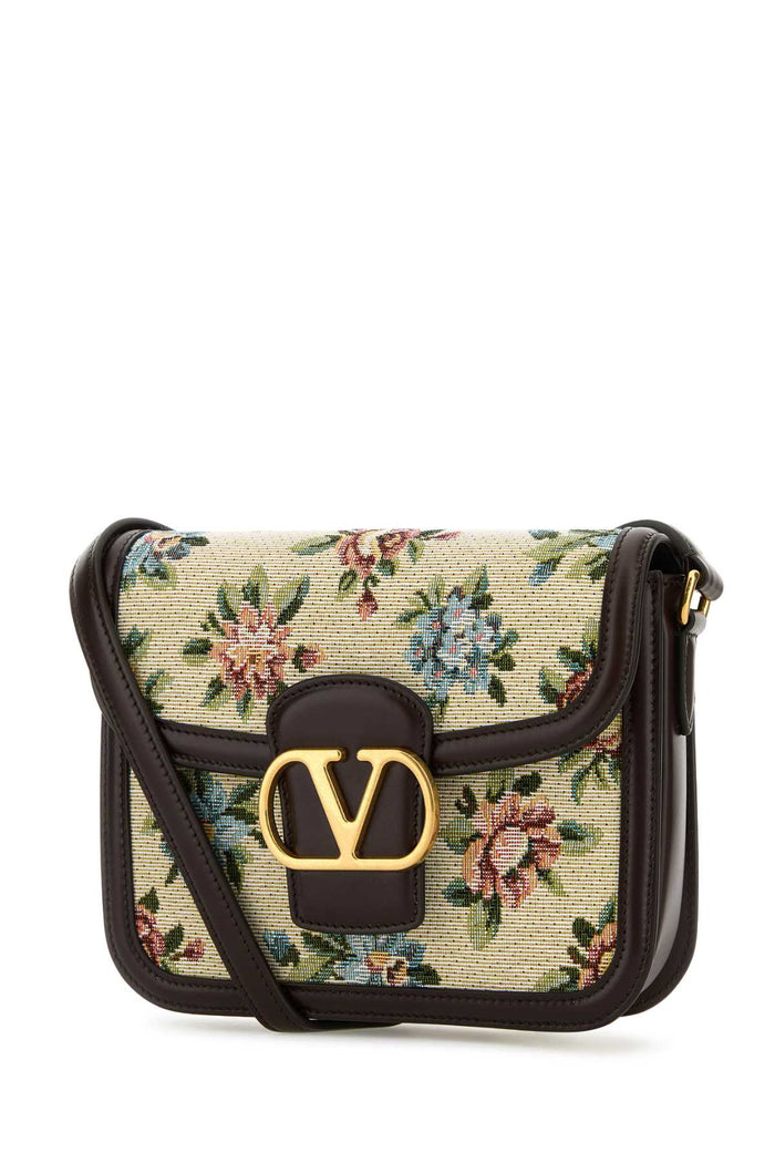 Embroidered Fabric 9to5 Crossbody Bag Multicoloroakbrown Borse A Tracolla