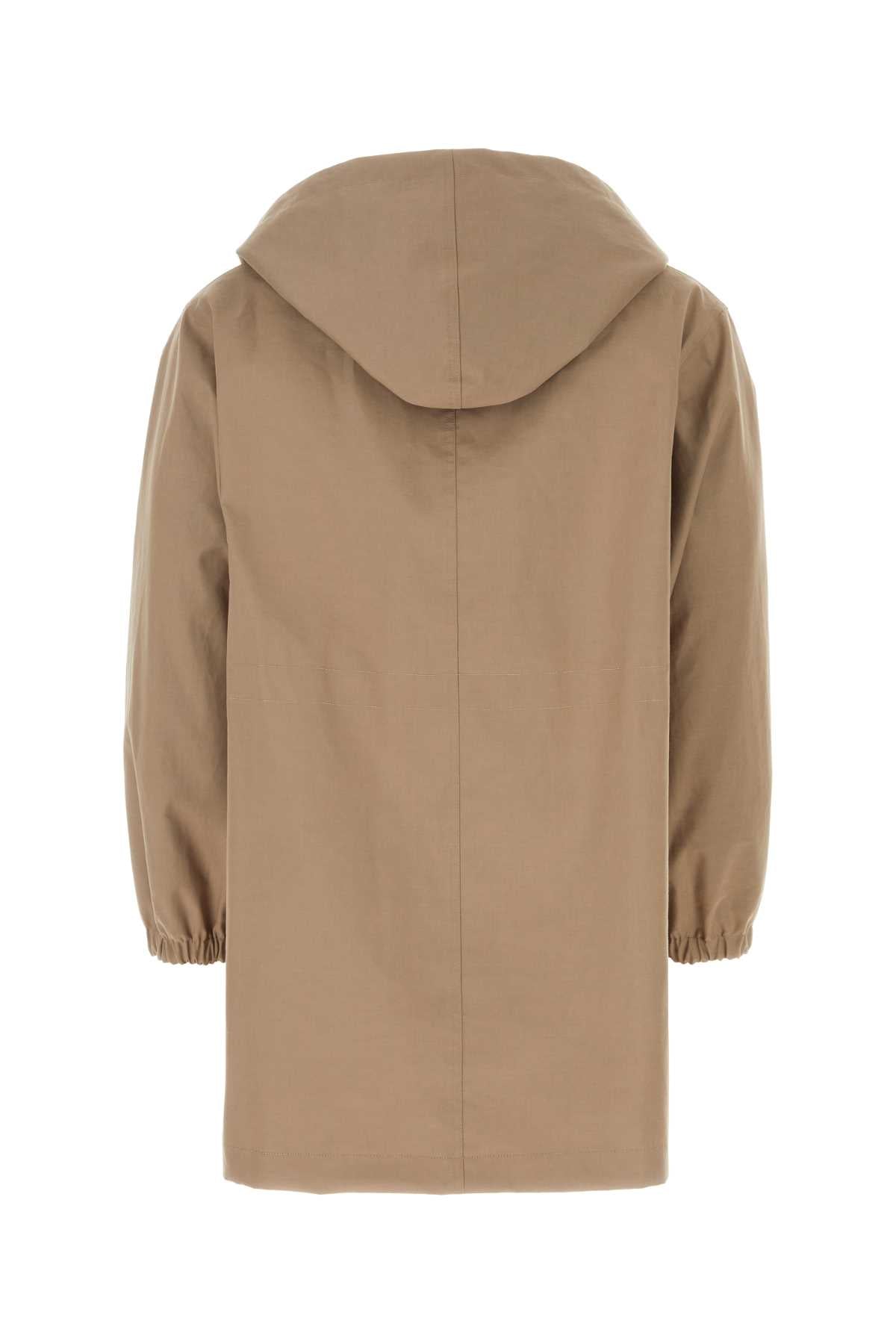 Cappuccino Cotton Parka Beige Giubbini