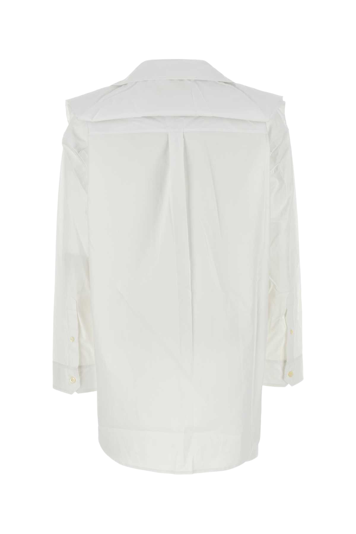 White Poplin Shirt Evergreenwhite Exterior: Organic Cotton Camicie