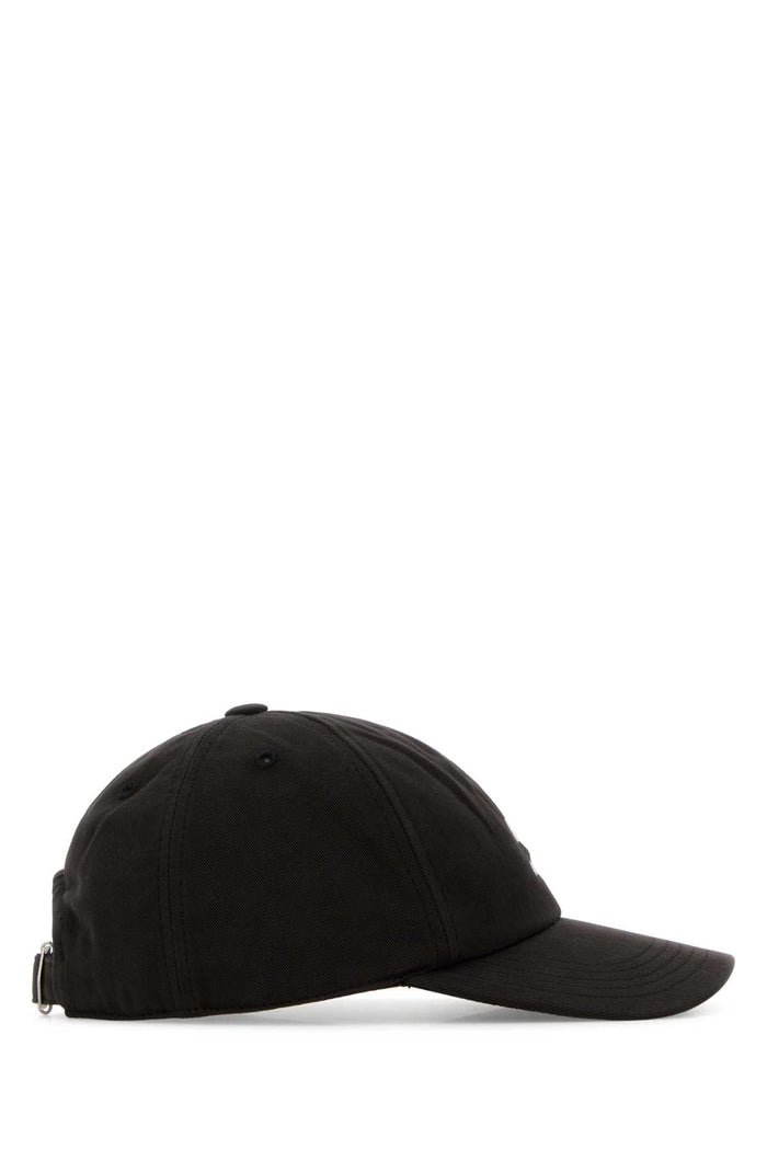 Black Cotton Tomas Baseball Cap Faded Cappelli E Fasce Per Capelli