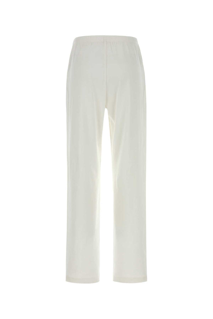 White Cotton Kohana Joggers Exterior: Pantaloni