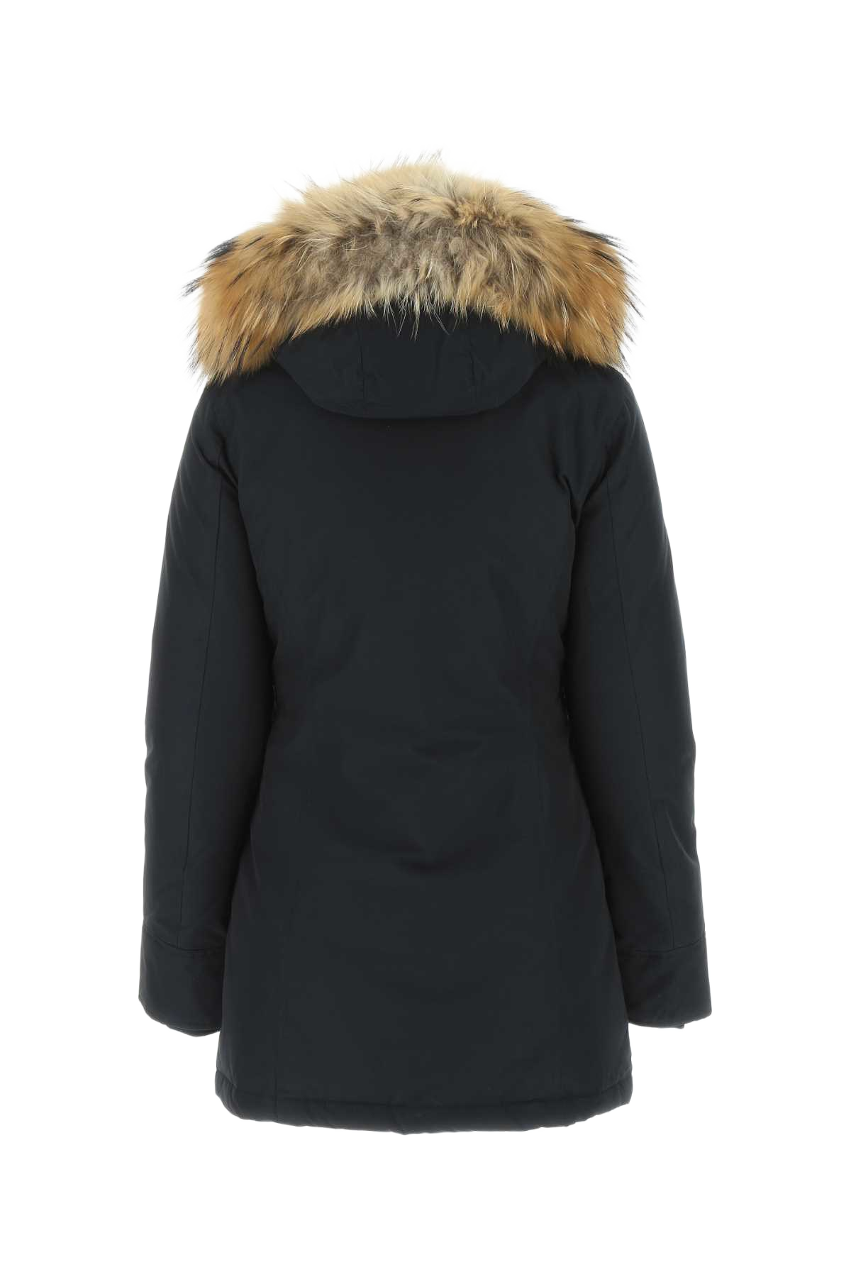 Navy Blue Cotton Blend Arctic Parka Dkn Polyamide Cappotti