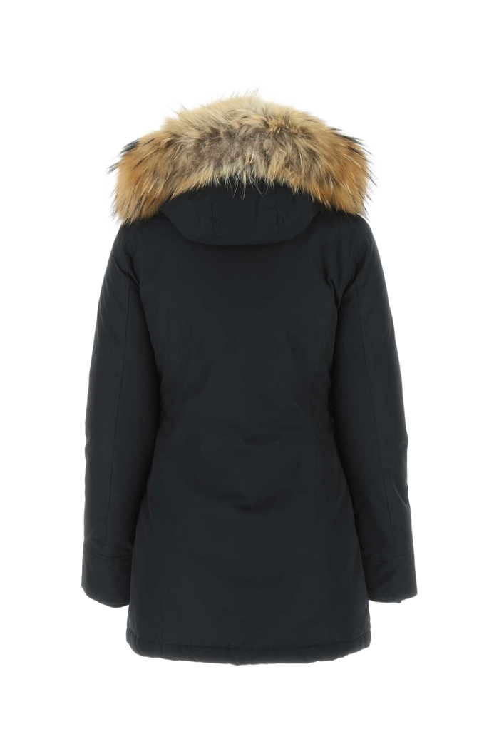 Navy Blue Cotton Blend Arctic Parka Dkn Polyamide Cappotti