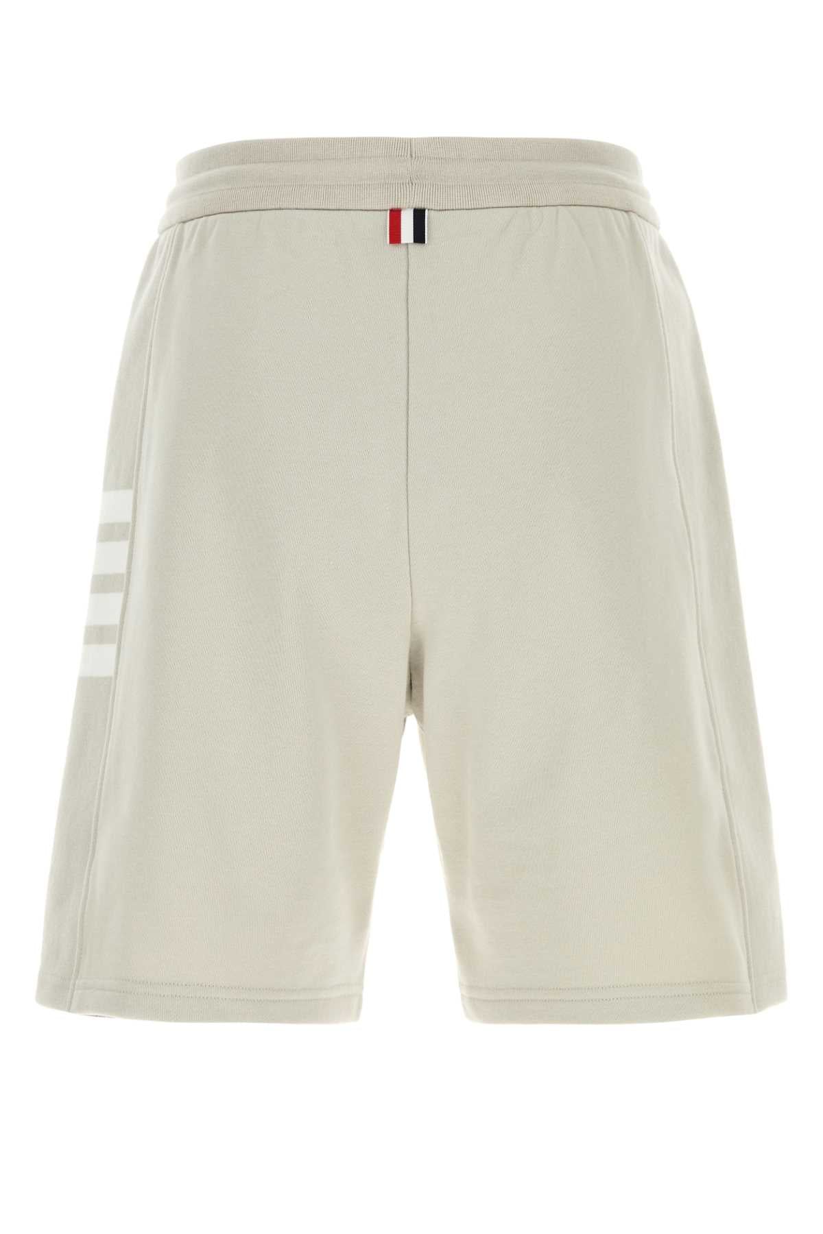 Sand Cotton Bermuda Shorts Beige