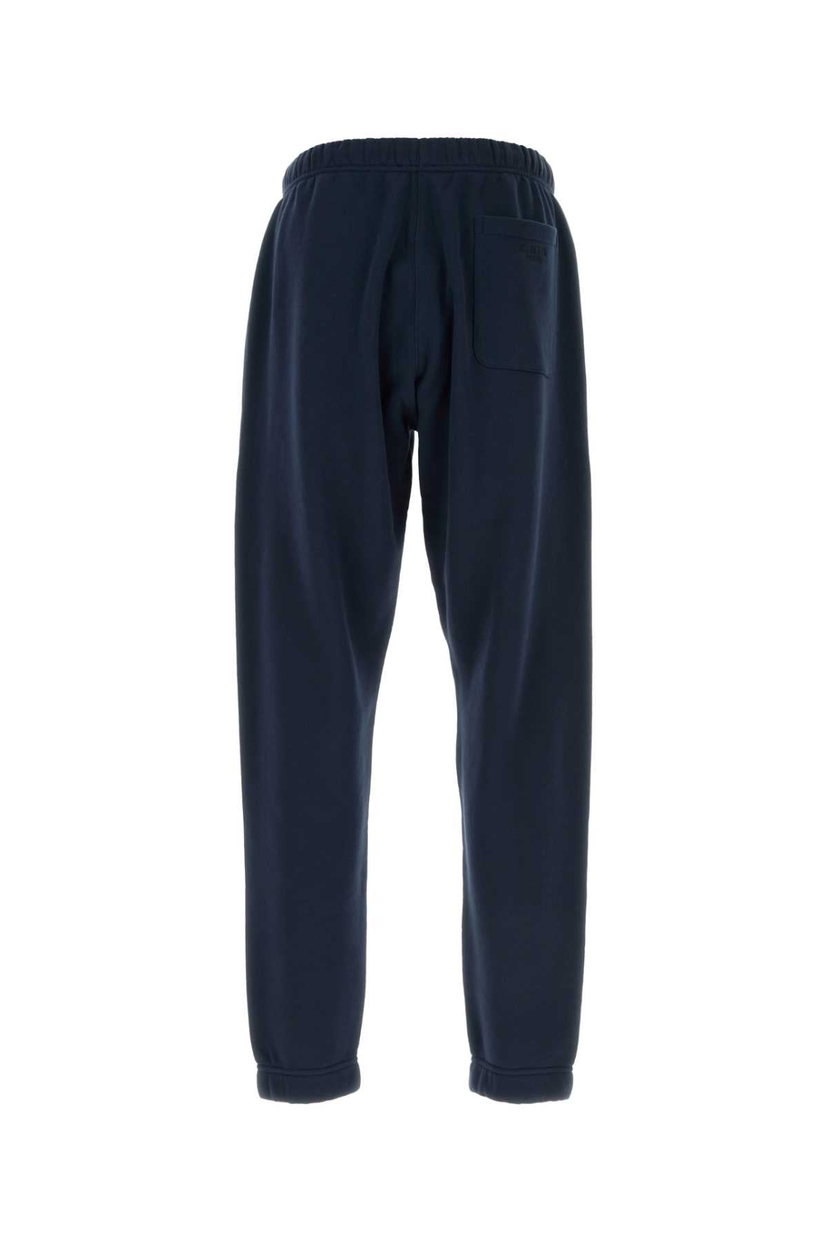 Navy Blue Cotton Joggers Navyblue Exterior: Pantaloni