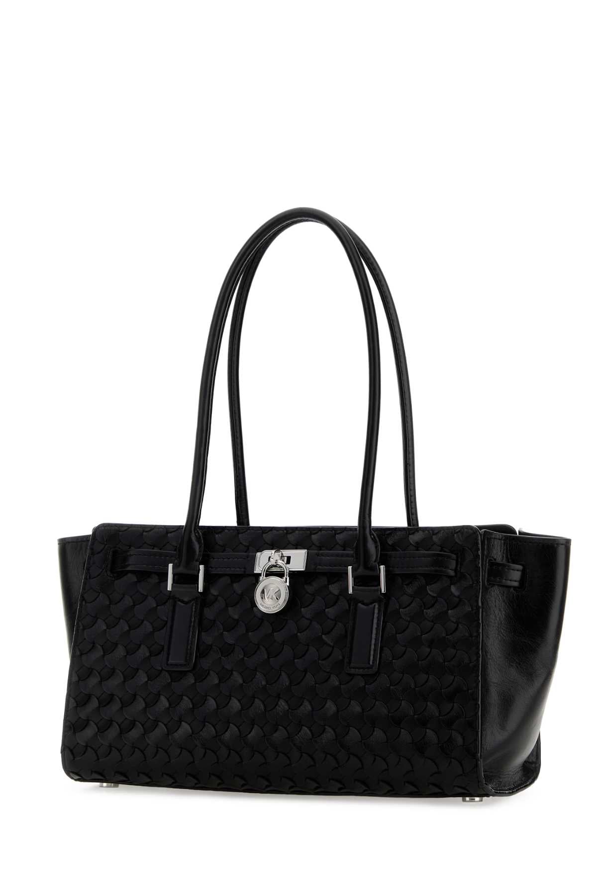 Black Leather Hamilton Shoulder Bag Cow Borse A Mano