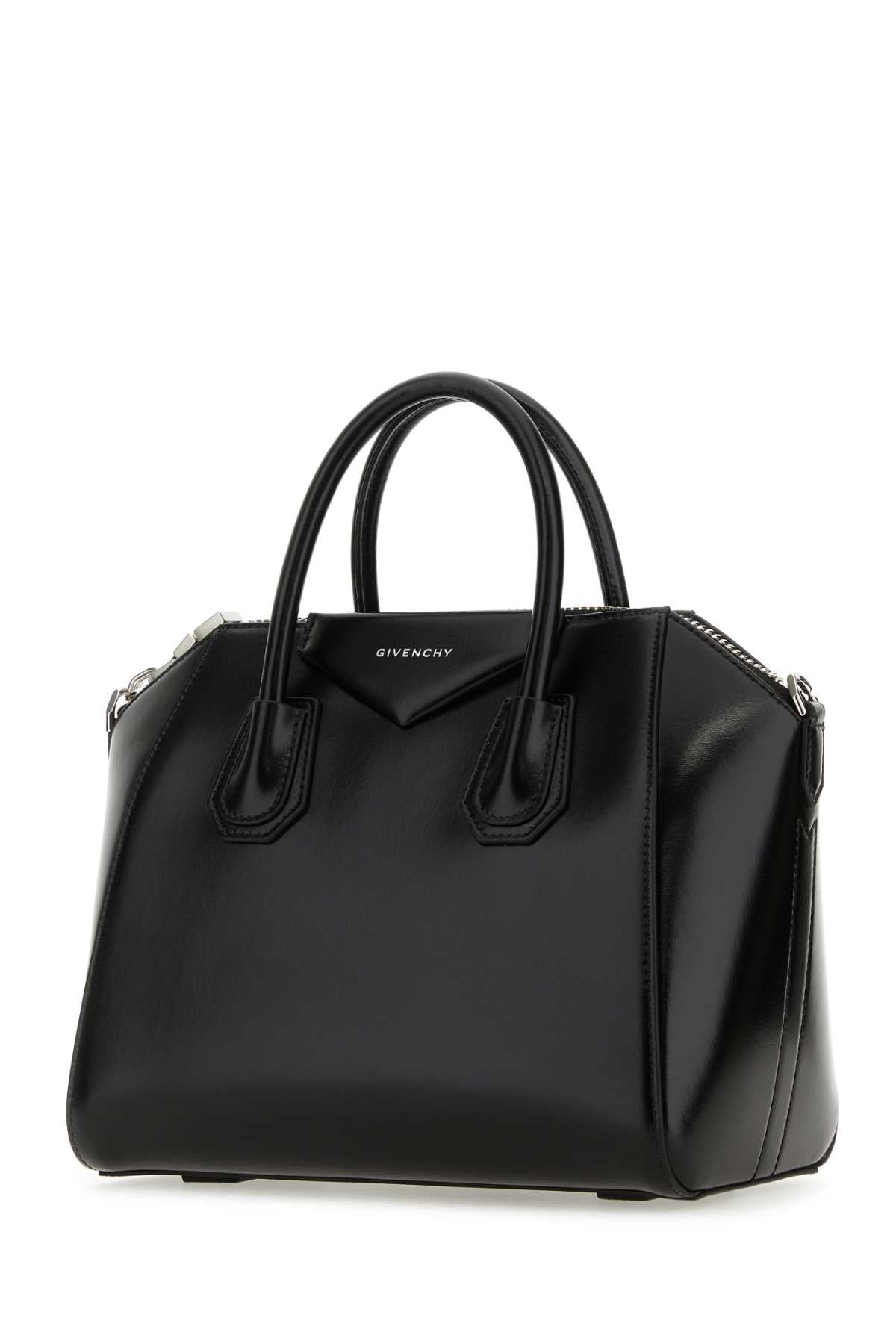 Black 100 % Calf Leather Borse A Mano