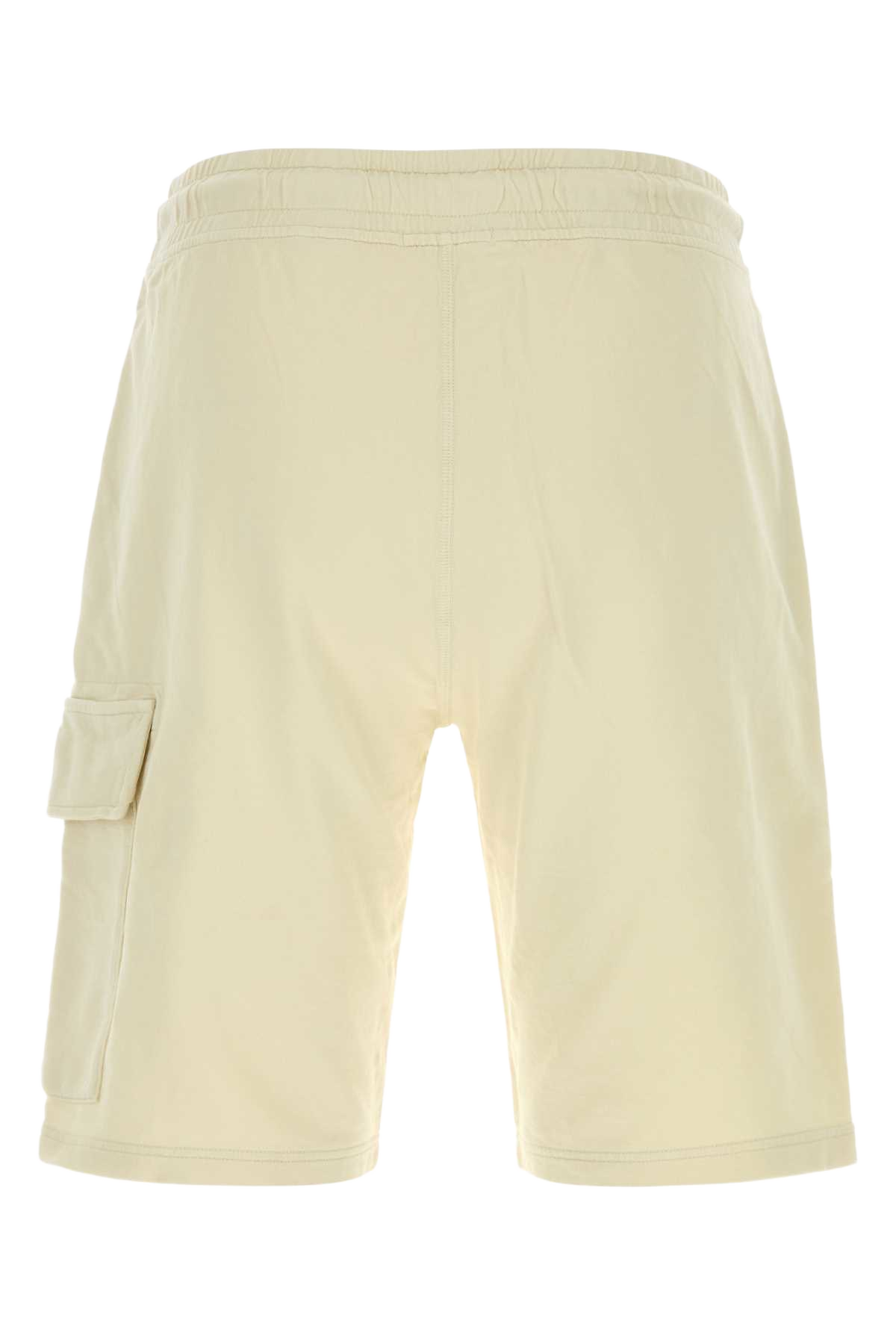 Ivory Cotton Bermuda Shorts Frozendew Exterior: Pantaloni