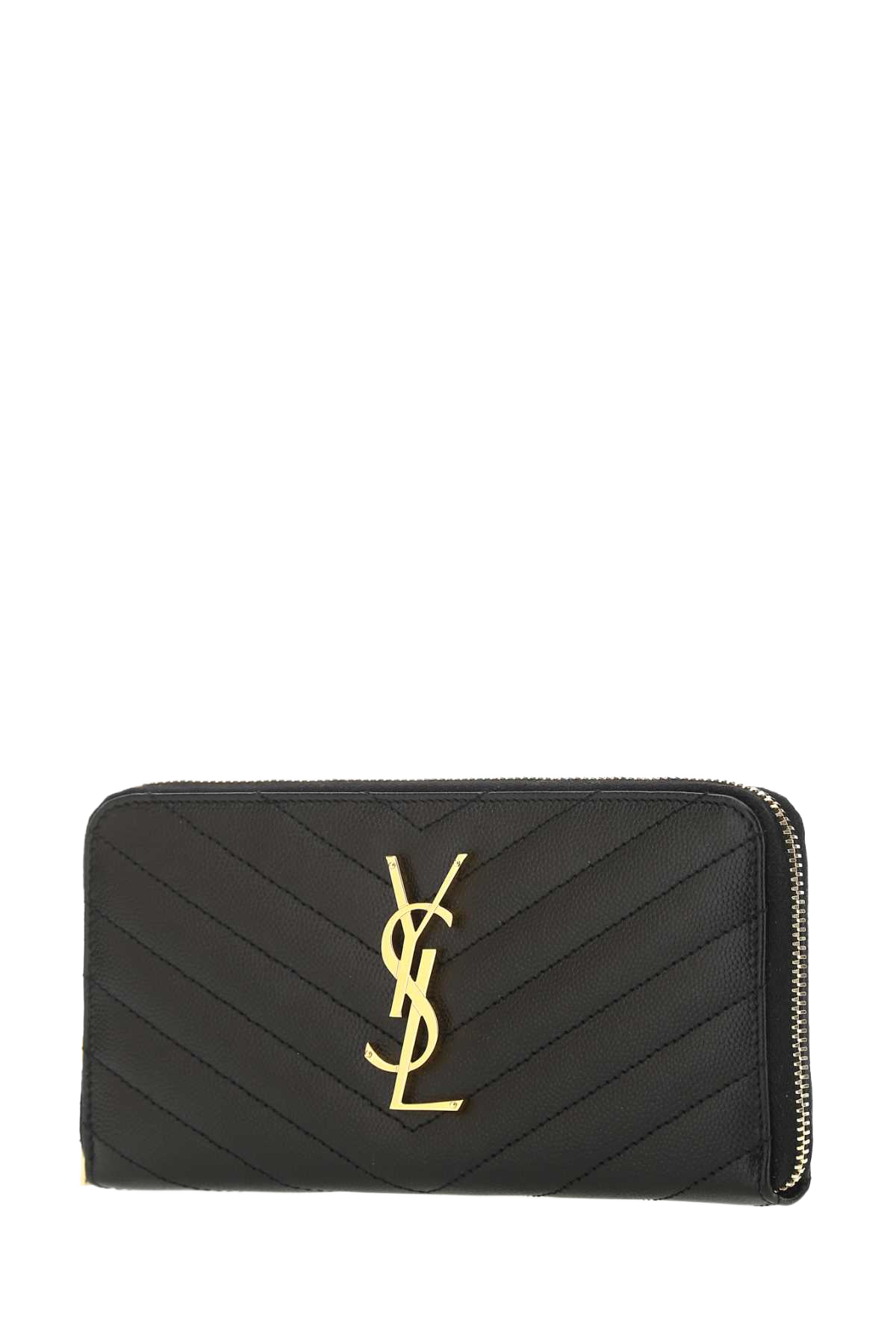 Black Leather Wallet 1000 Calf Skin Portafogli