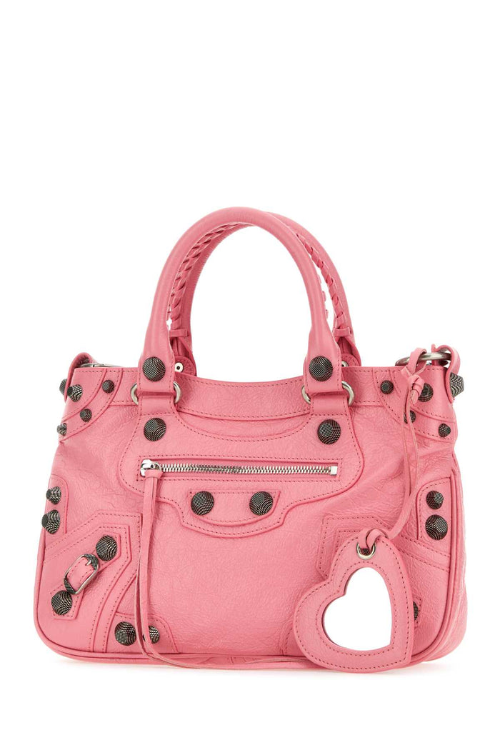 Pink Nappa Leather Neo Cagole Tote M Handbag 5812 Borse A Mano