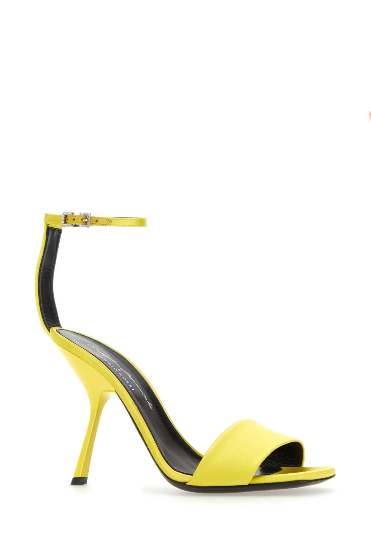 Yellow Satin Sandals Sandali