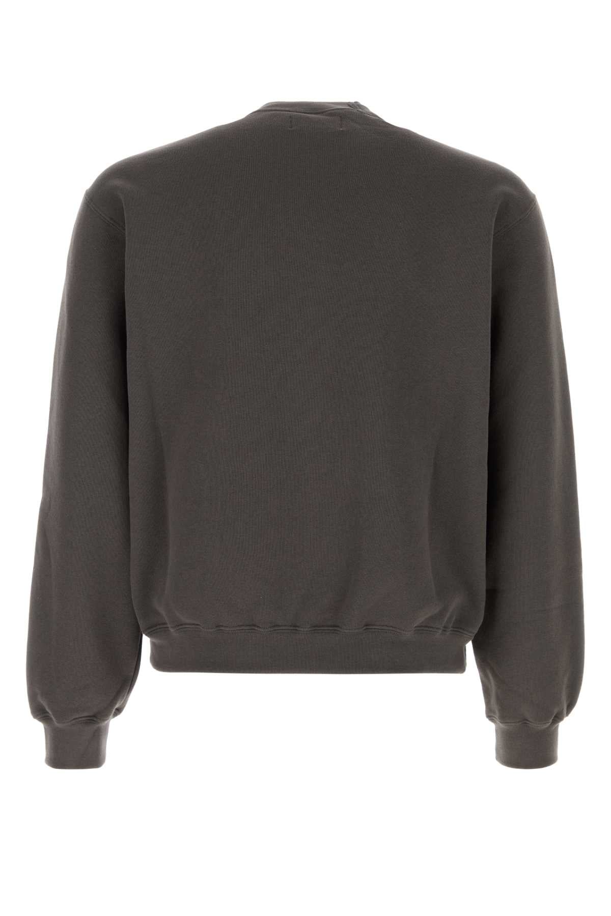 Charcoal Cotton Sweatshirt 37_brown Exterior: Felpe