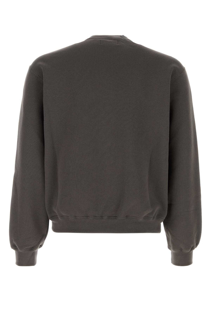 Charcoal Cotton Sweatshirt 37_brown Exterior: Felpe
