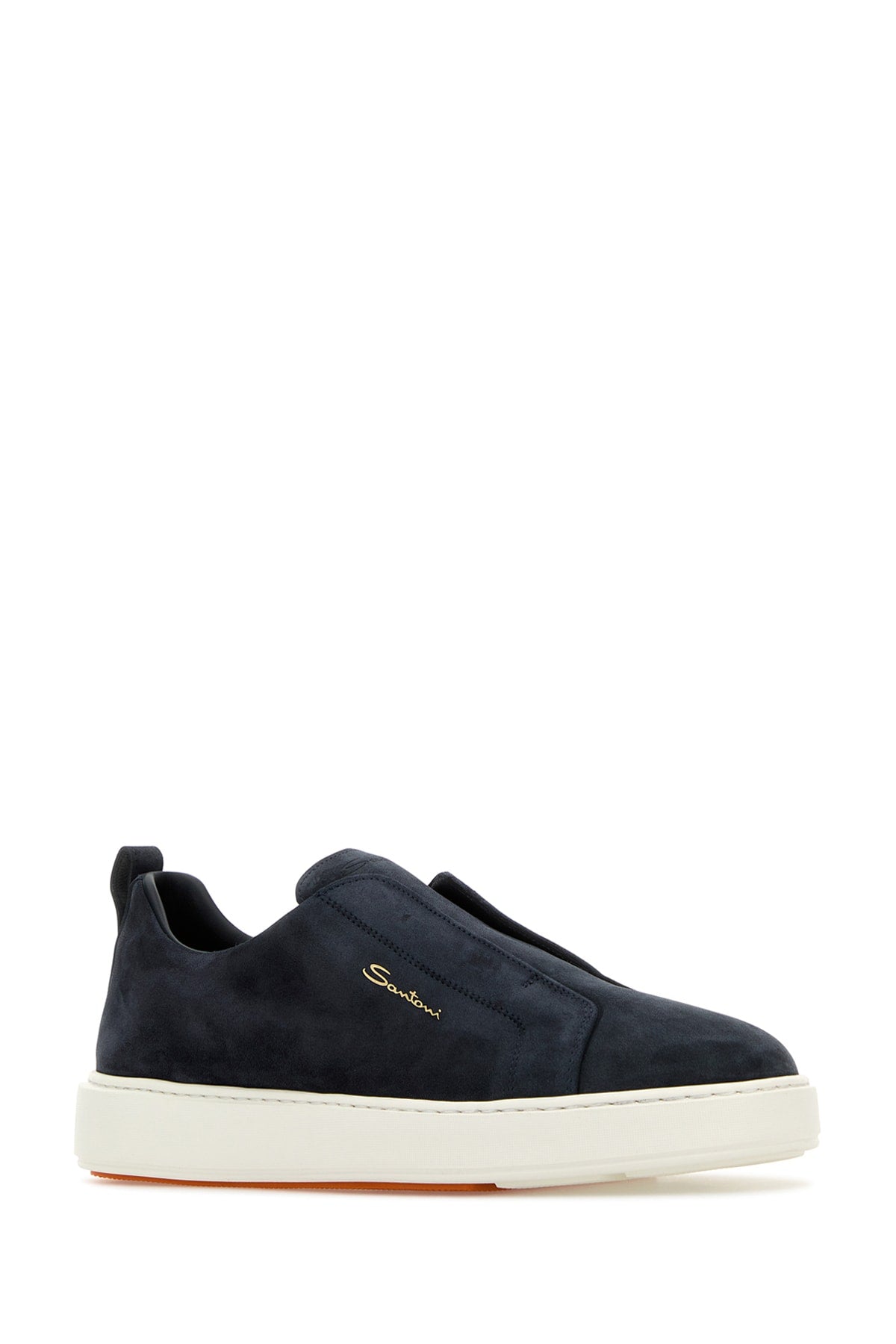 Mbcd21995bartsey U60 Blue Calf Goat Lamb Rubber Sneaker
