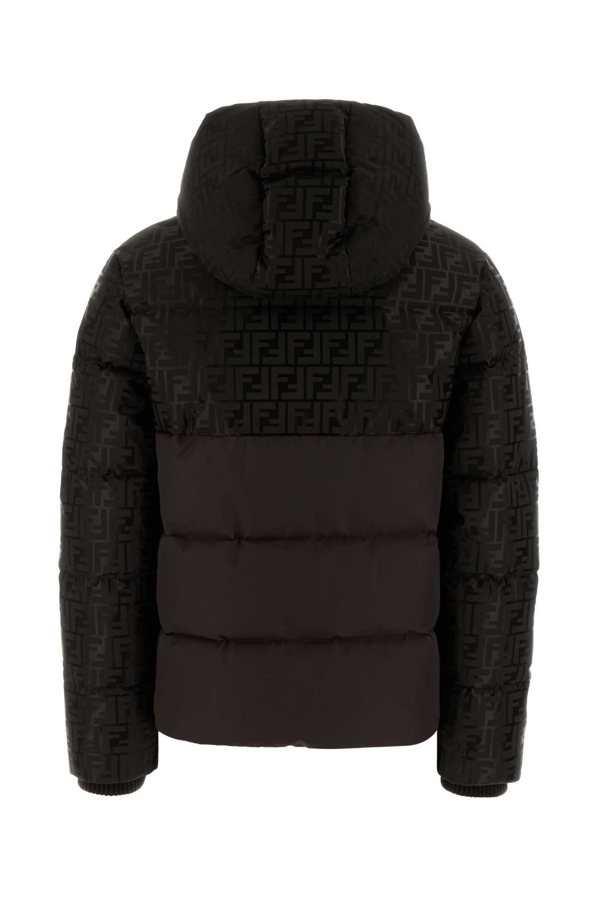 Dark Brown Cotton Blend Down Jacket Brown-25 Piumini