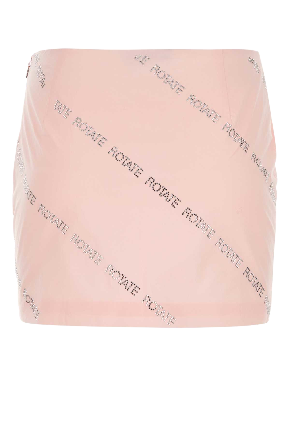Pastel Pink Poplin Mini Skirt Balletslipper Exterior: Cotton Gonne