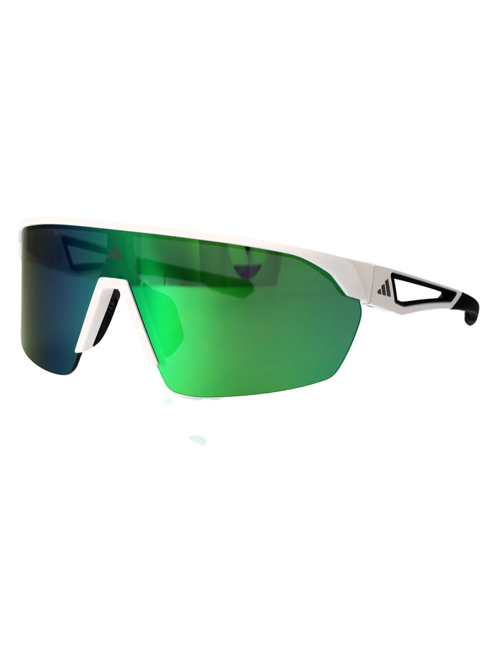 Sp0103 Bianco / Verde Specchiato Injected Sunglasses