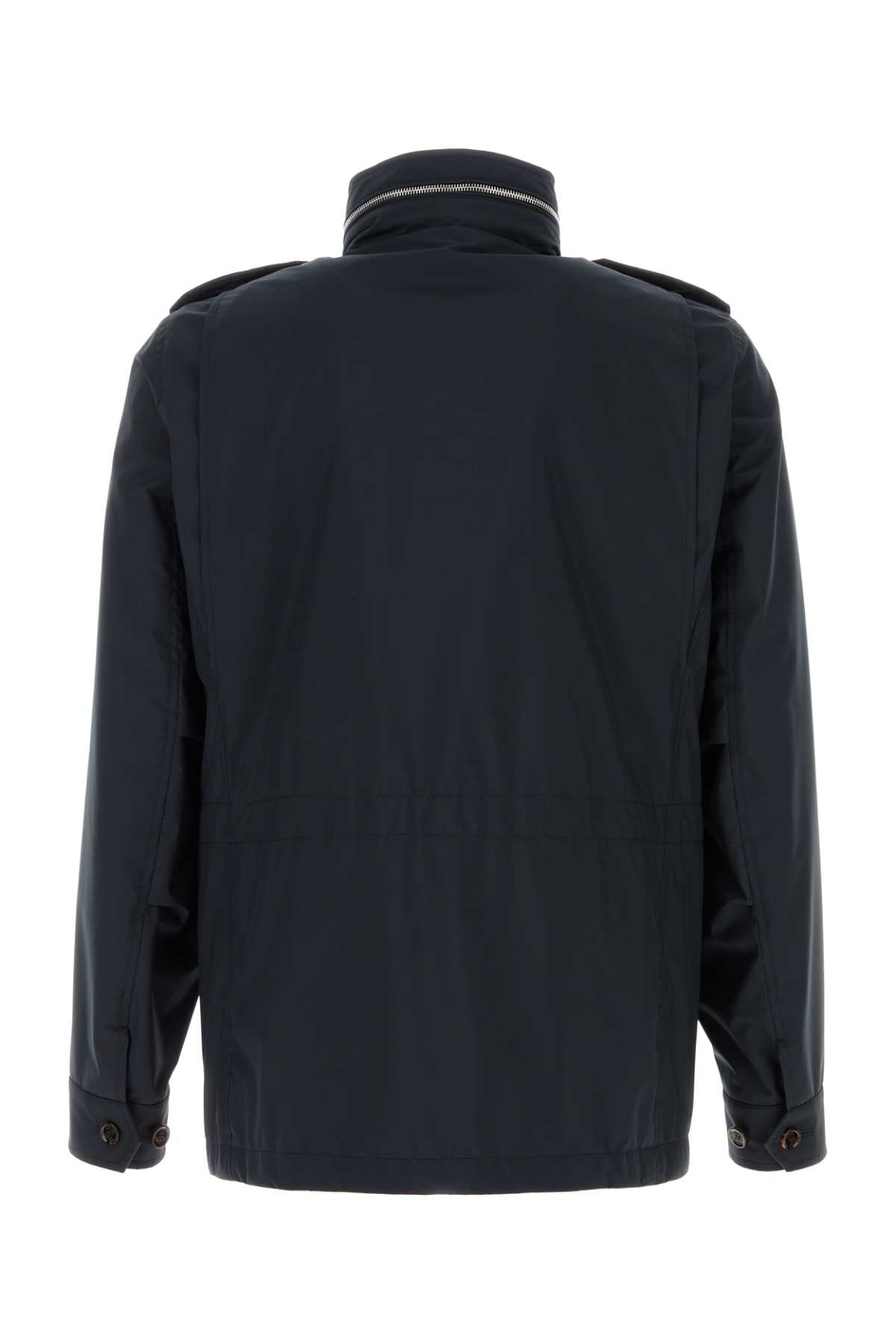Midnight Blue Polyester Denver Jacket Blu Giubbini