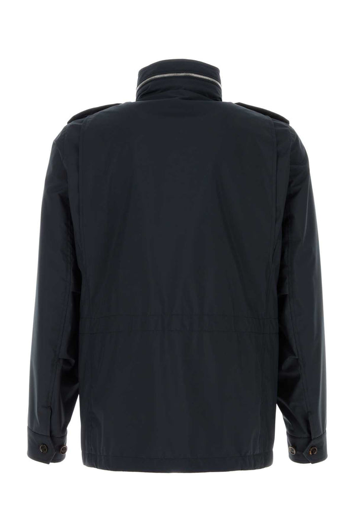 Midnight Blue Polyester Denver Jacket Blu Giubbini