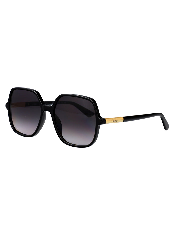 Ch0362s Black-black-grey Acetate Sunglasses