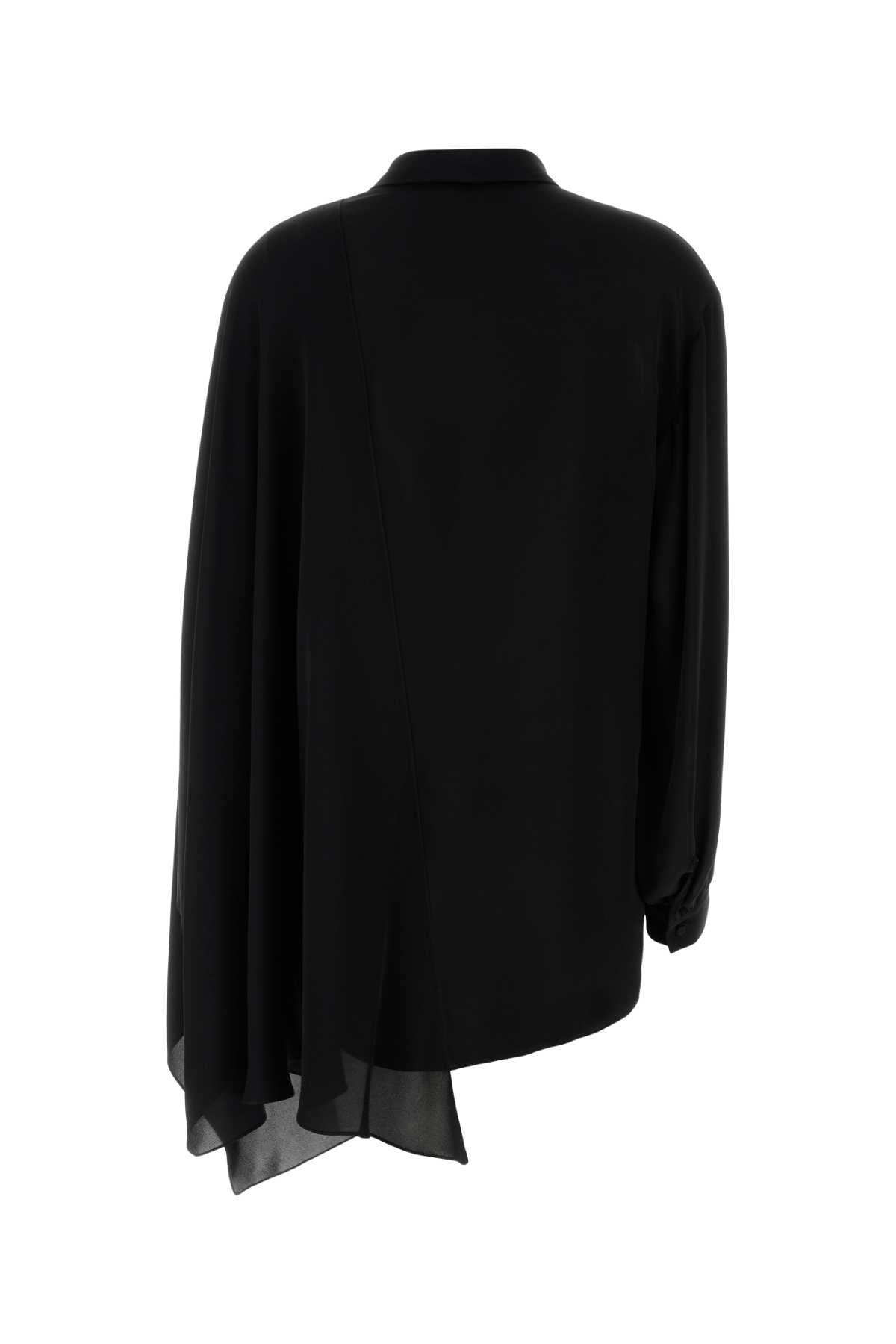 Black Georgette Blouse Exterior: Silk Maglie