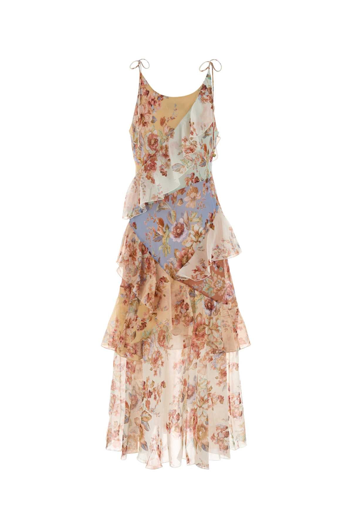 Splicedprint Cotton Silk Abiti