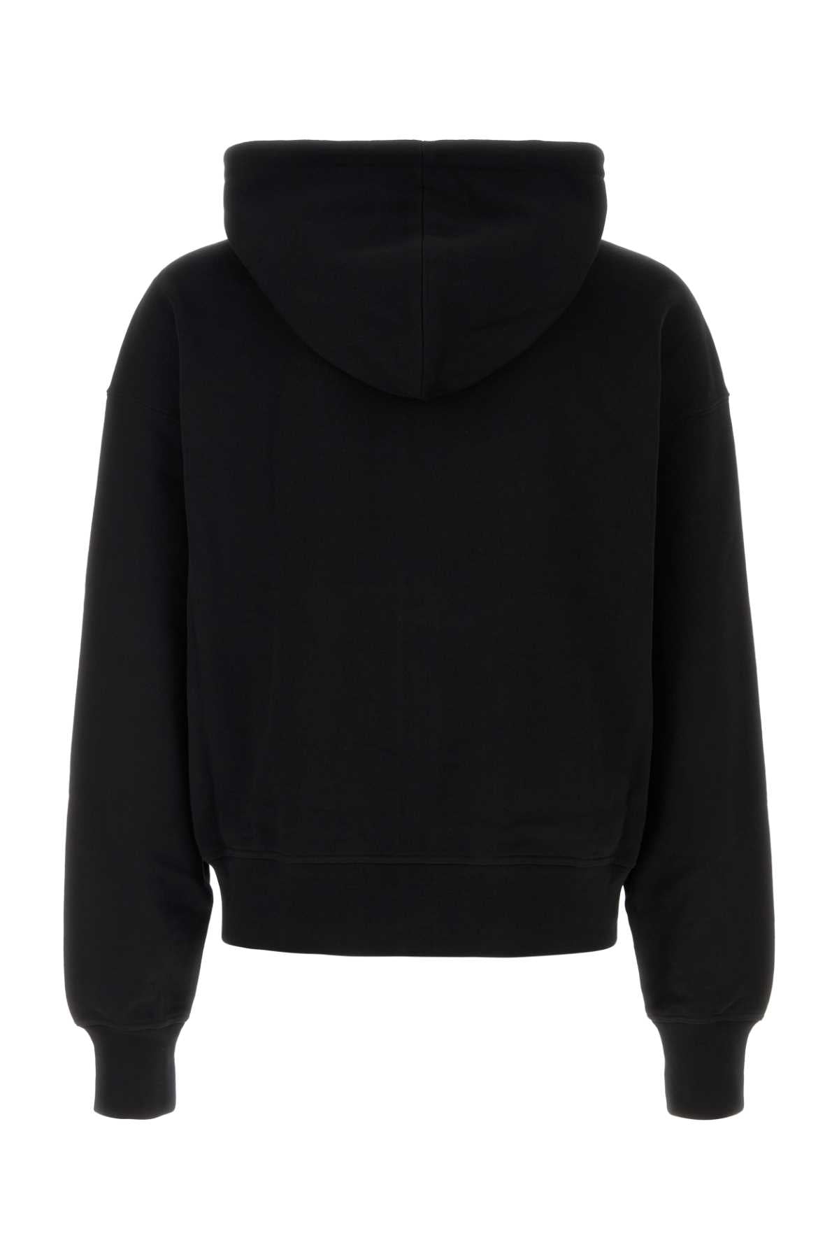 Black Cotton Sweatshirt Exterior: Felpe