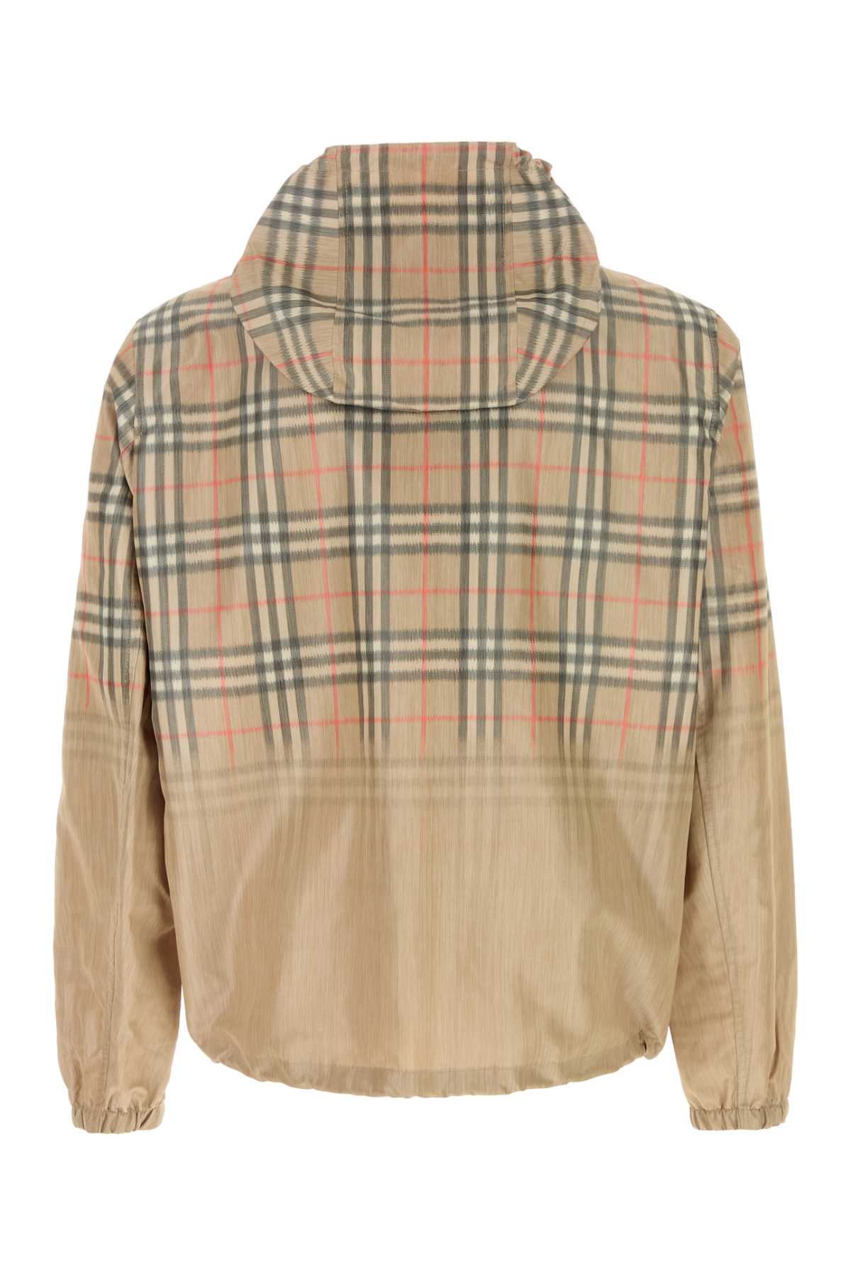Printed Viscose Blend Bomber Jacket Sand Polyester Giubbini