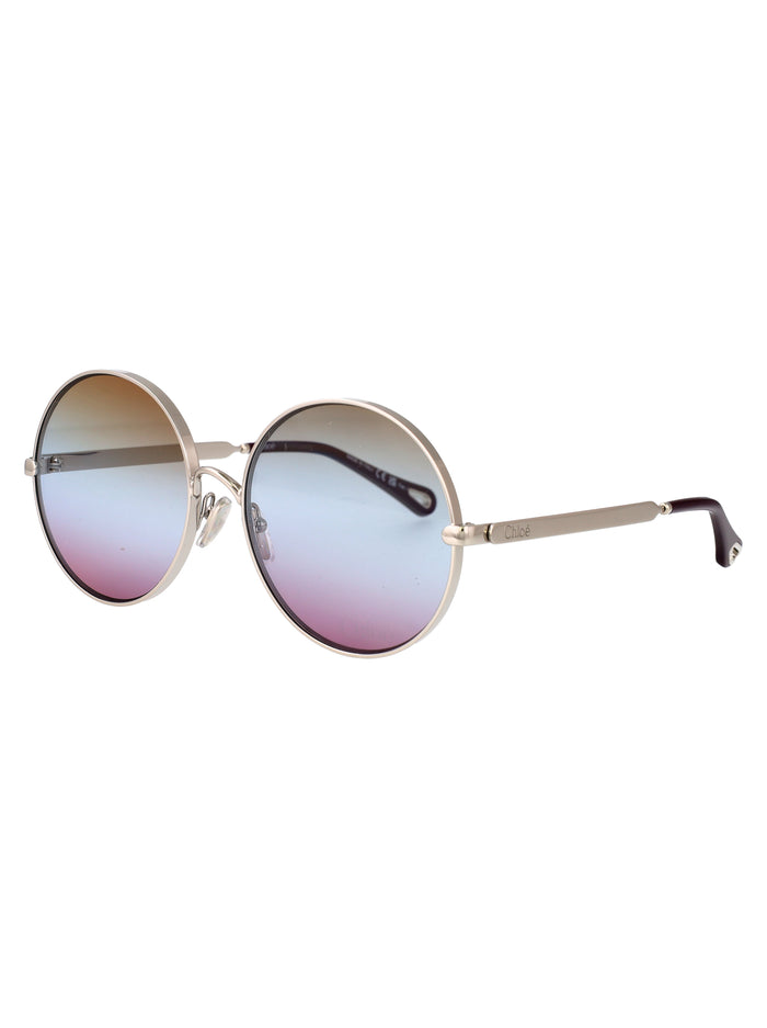 Ch0321s 003 Silver-silver-light Blue Metal Sunglasses