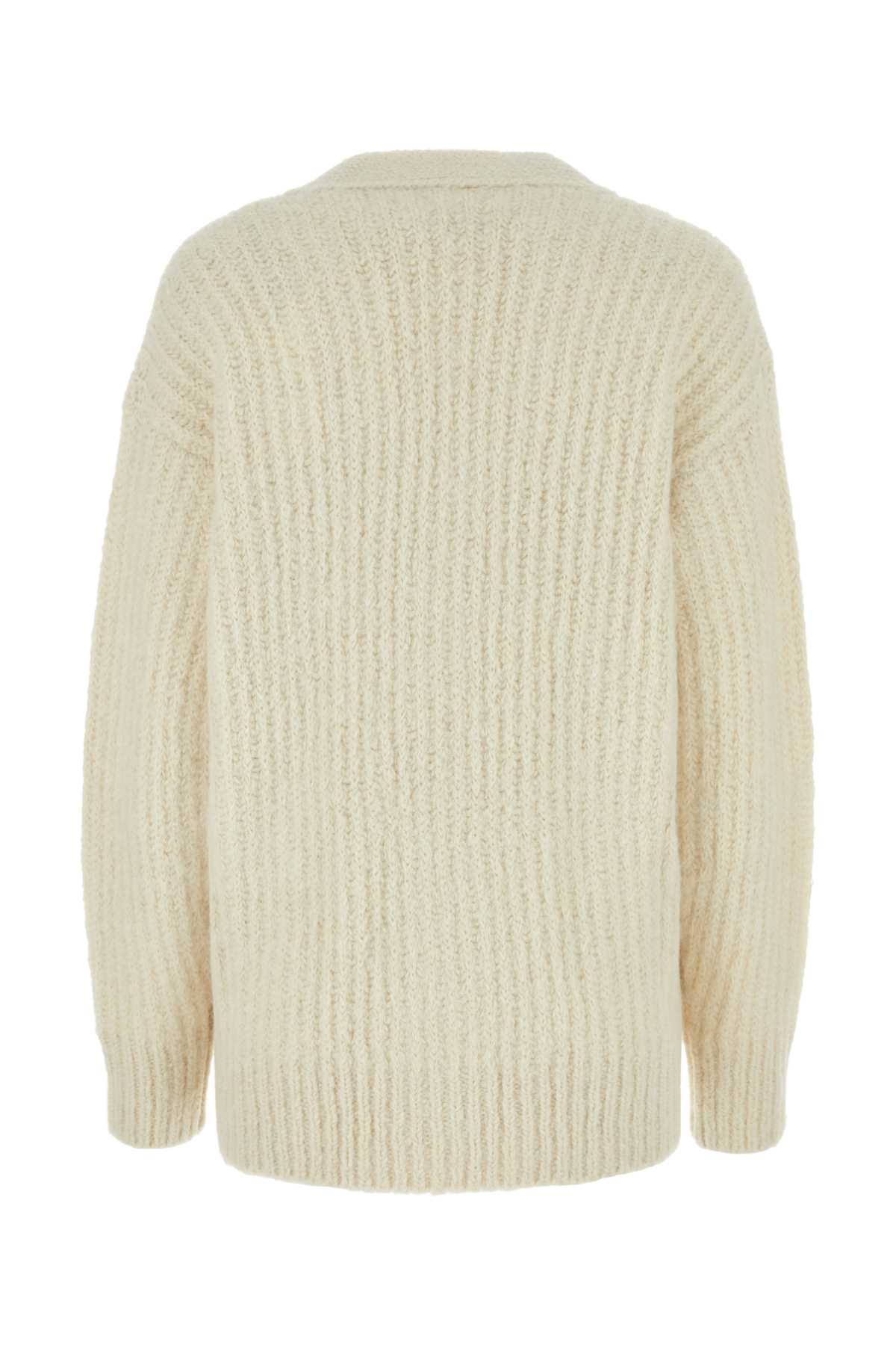 Ivory Exterior: Alpaca Wool Nylon Maglieria