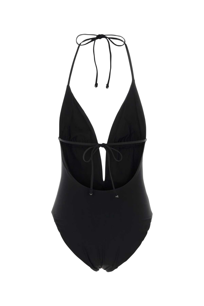 Black Stretch Nylon Swimsuit Costumi Da Bagno