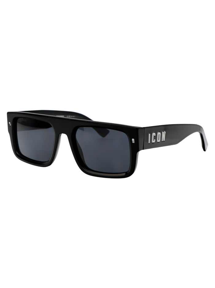 Icon 0008-S 807 Black Acetate Sunglasses
