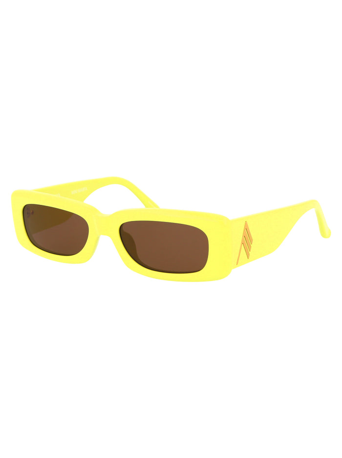 Attico16c12sun C12 Lemon/yellowgold/brown Acetate Sunglasses