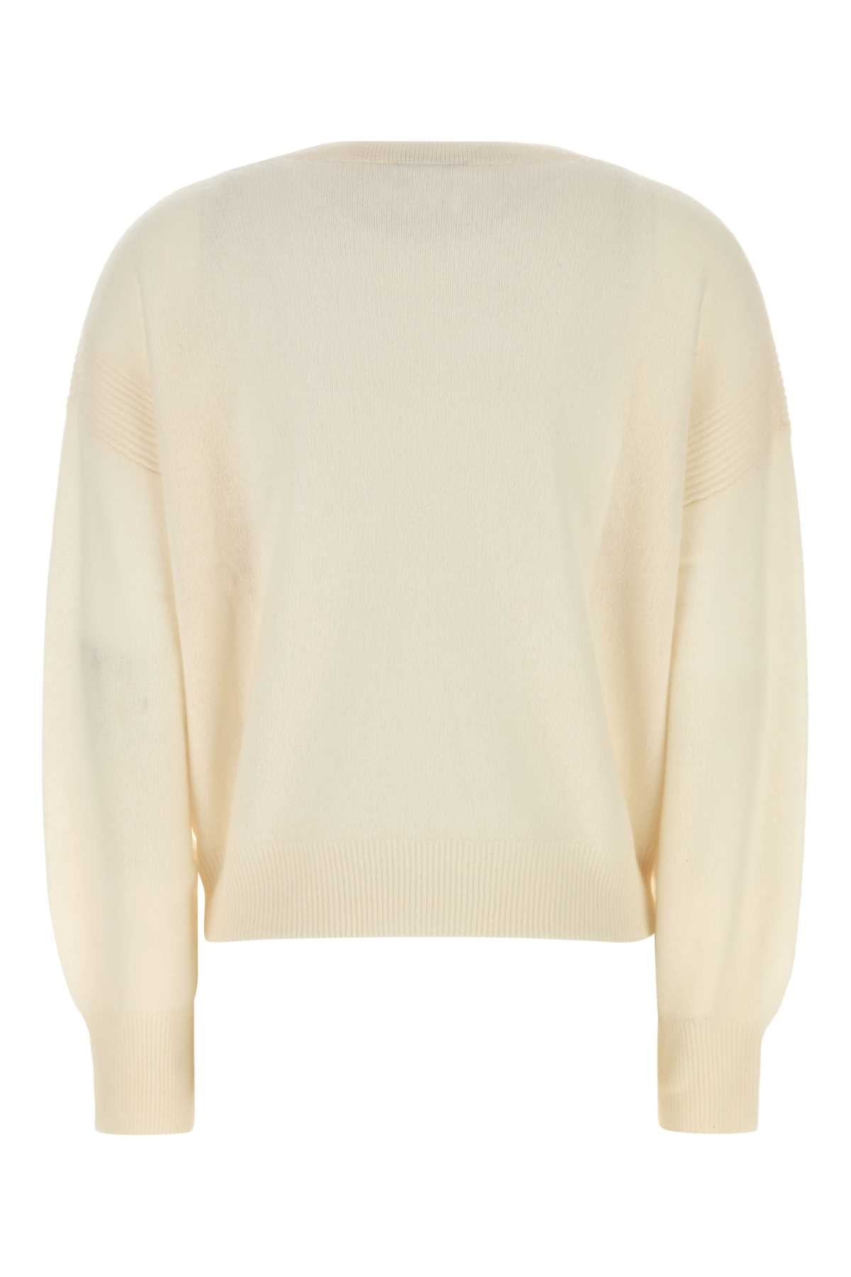 White Cashmere Modena Sweater Exterior: Organic Maglieria