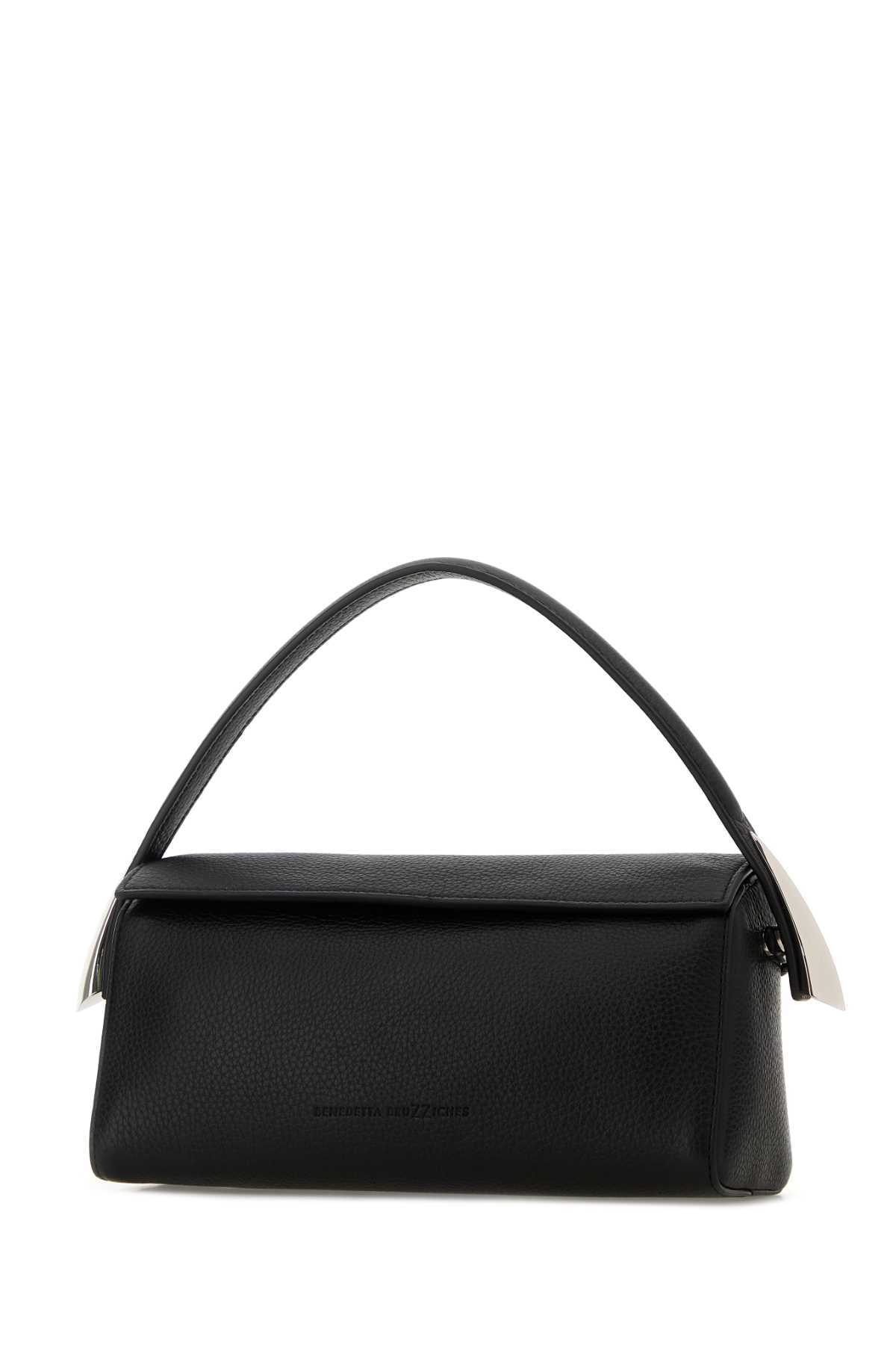 Black Leather Elif Handbag Meteorite Borse A Mano