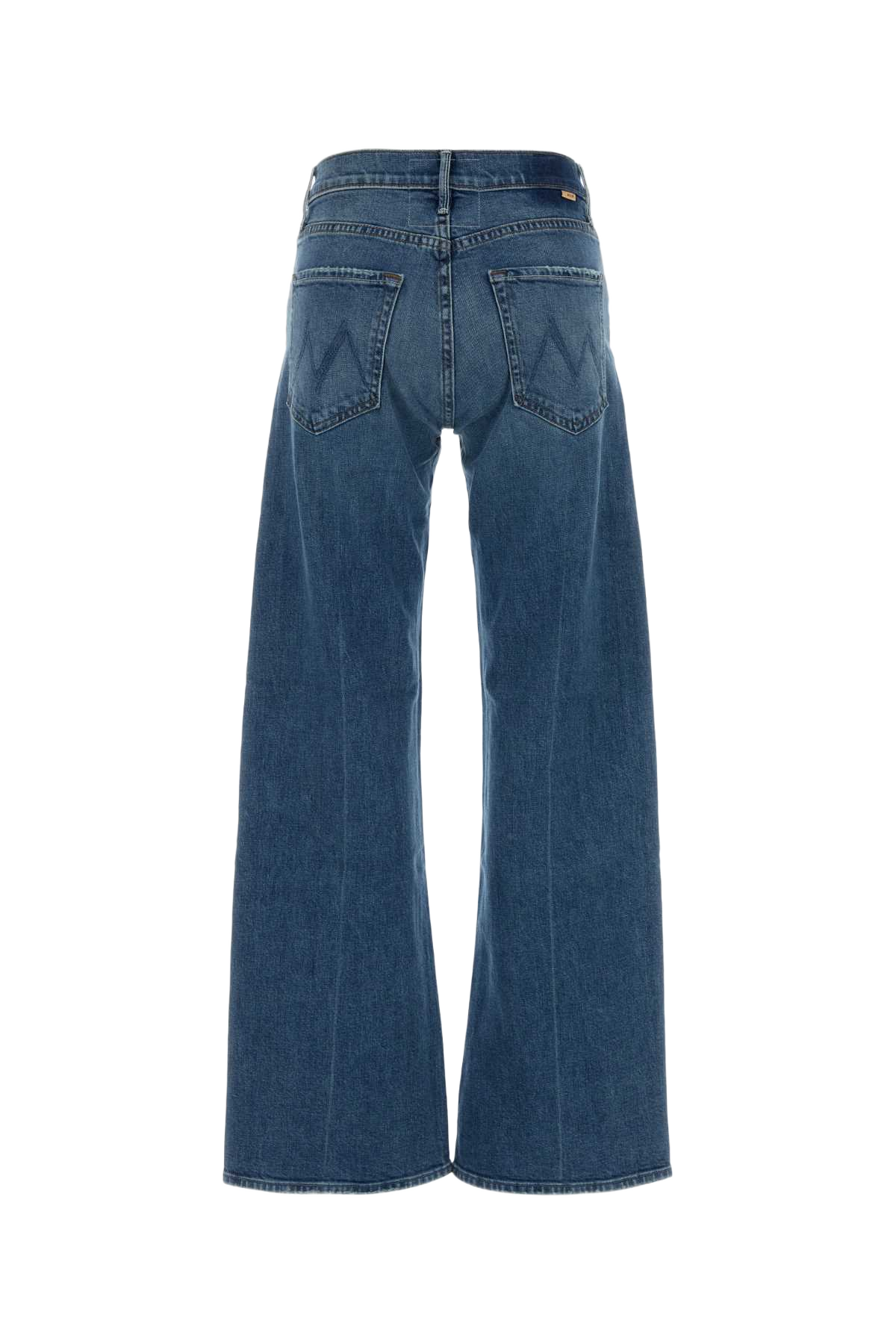 Stretch Denim Lasso Sneak Wide-Leg Jeans Blu Exterior: Cotton Elastane