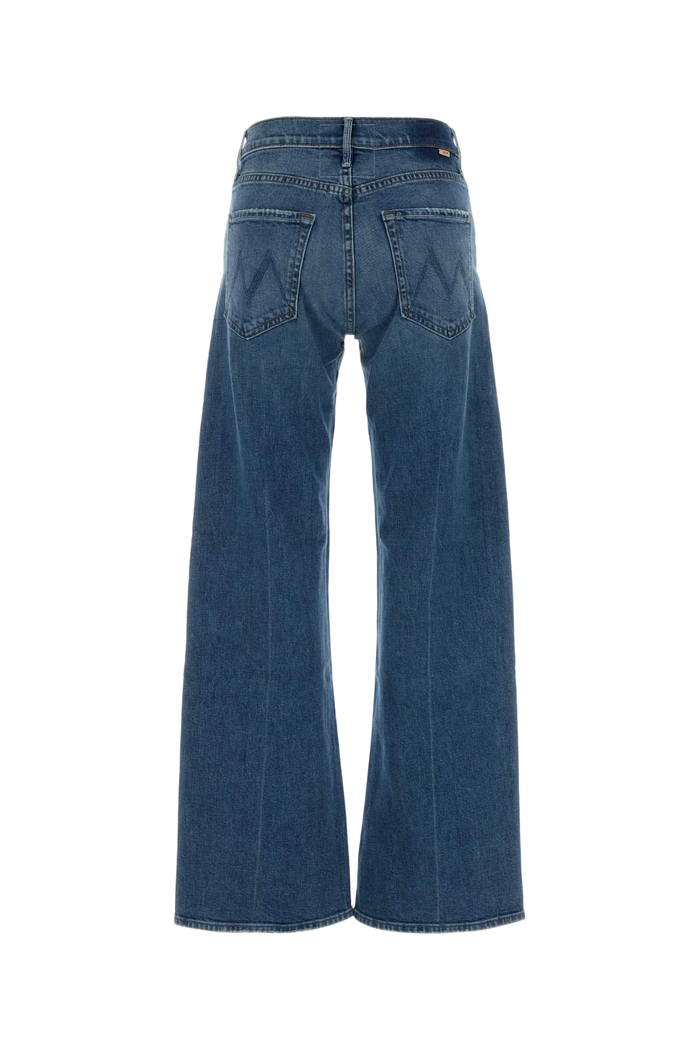 Stretch Denim Lasso Sneak Wide-Leg Jeans Blu Exterior: Cotton Elastane