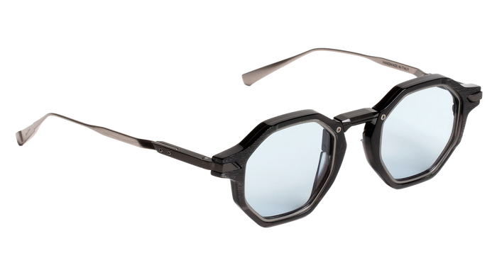 Climax 04 - C2 Crystal Black Light Blue Lens Nd Acetate Sunglasses