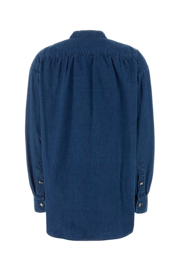 Denim Blouse Mediumbluedenim Exterior: Cotton Maglie