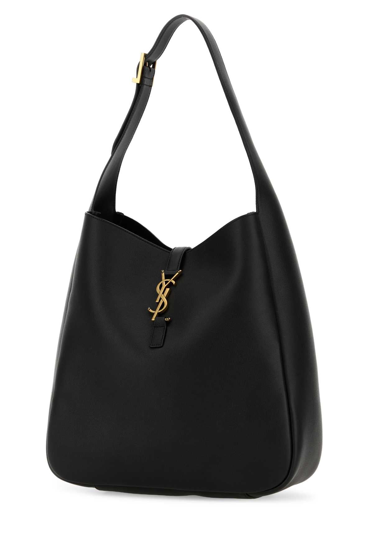 Black Leather Large Le 5 Ã 7 Shoulder Bag Nero Borse A Mano