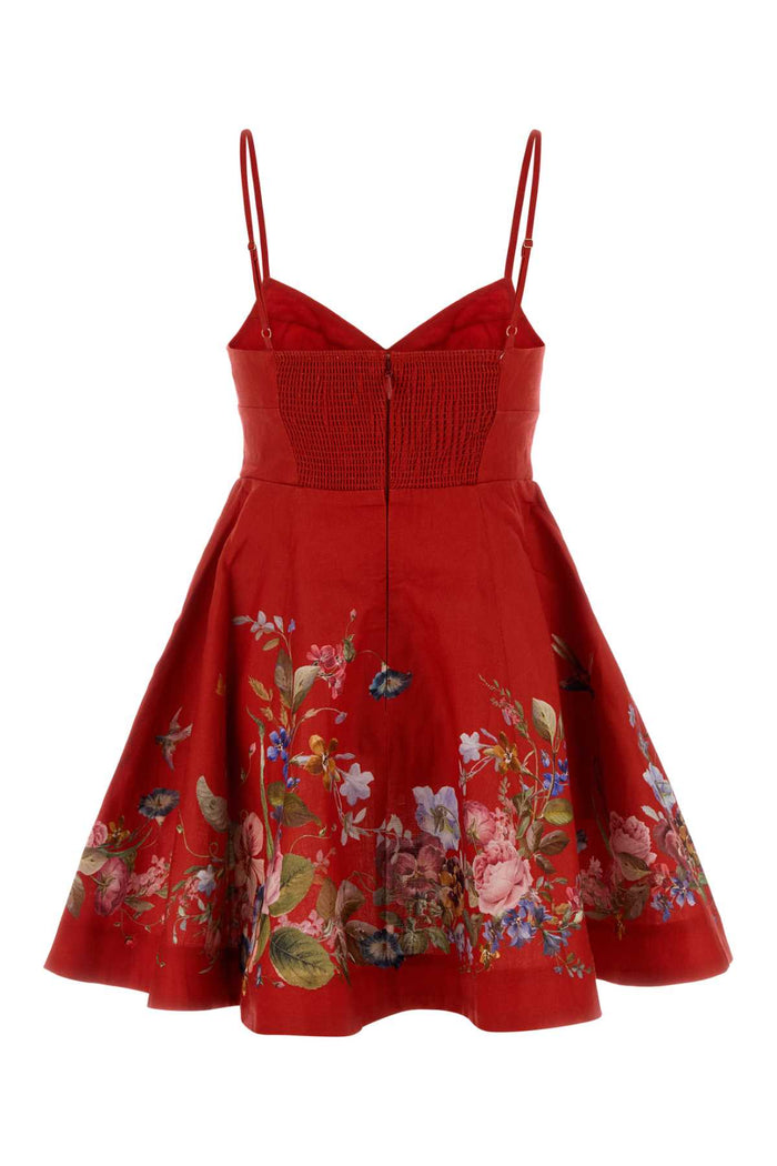Redfloral Linen Abiti